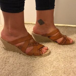 Rockport wedge espadrille size 8
